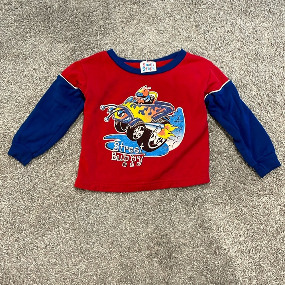 Vintage Small Steps color block Toddler Sweatshirt